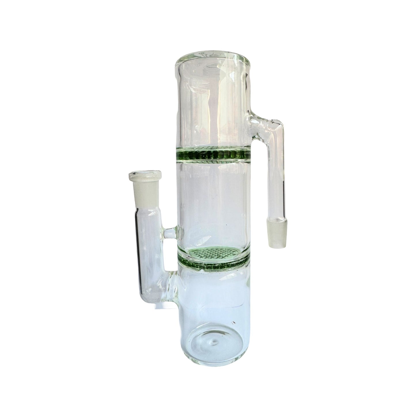 Double Percolator Borosilicate Glass Ash Catcher for Bongs 14mm