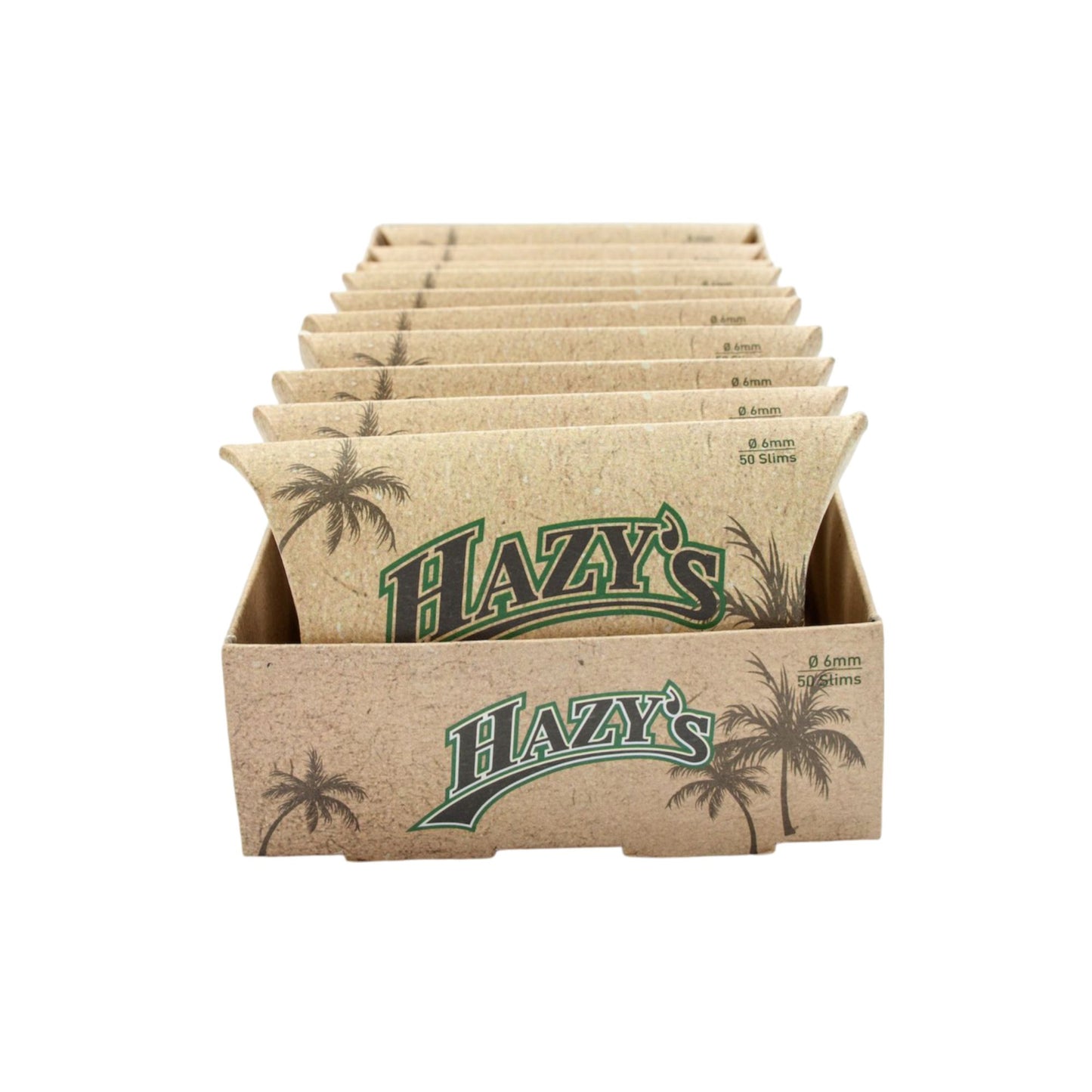 Hazy's Coconut Charcoal 6mm Filters - Pack of 50