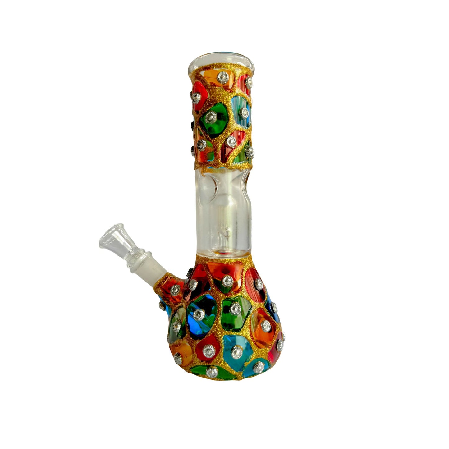 Multi-colored Glass Bong - Blobs