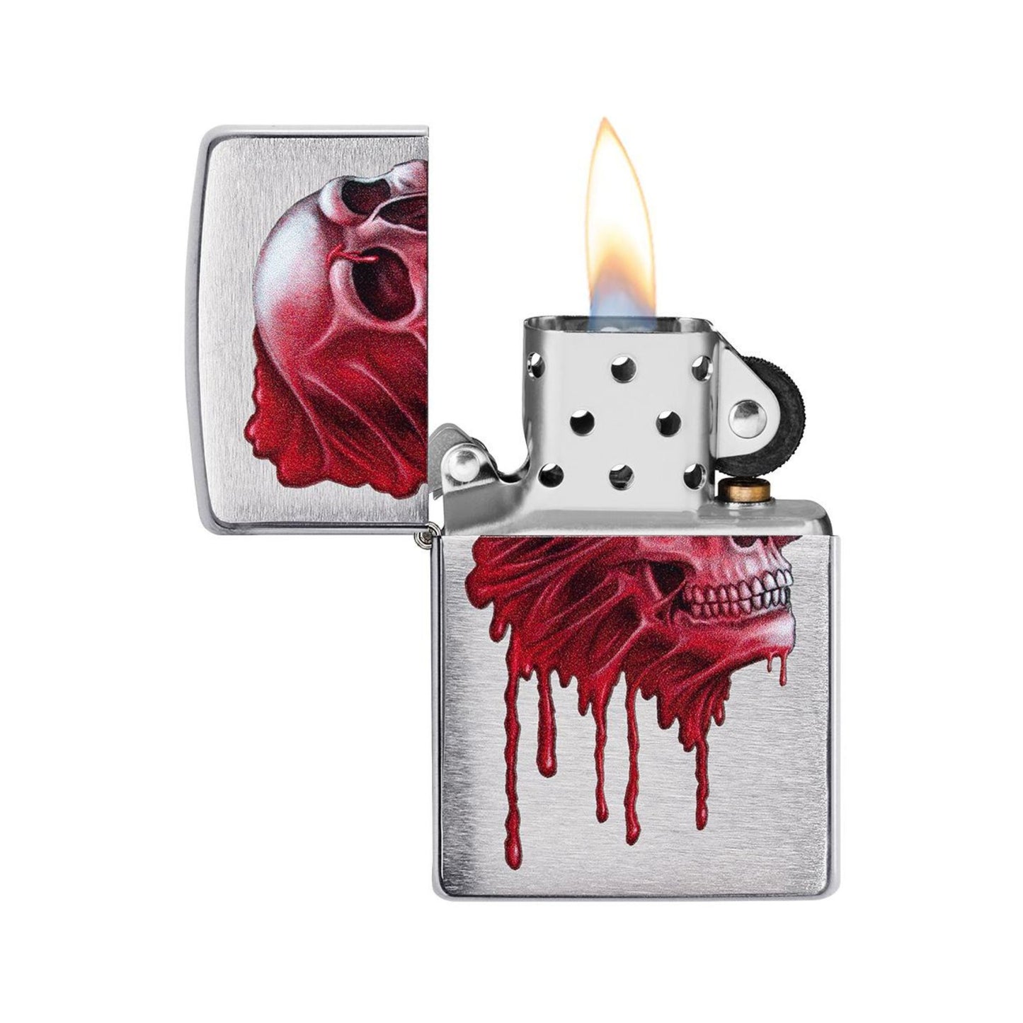 ORIGINAL ZIPPO BLOODY SKULL POCKET LIGHTER