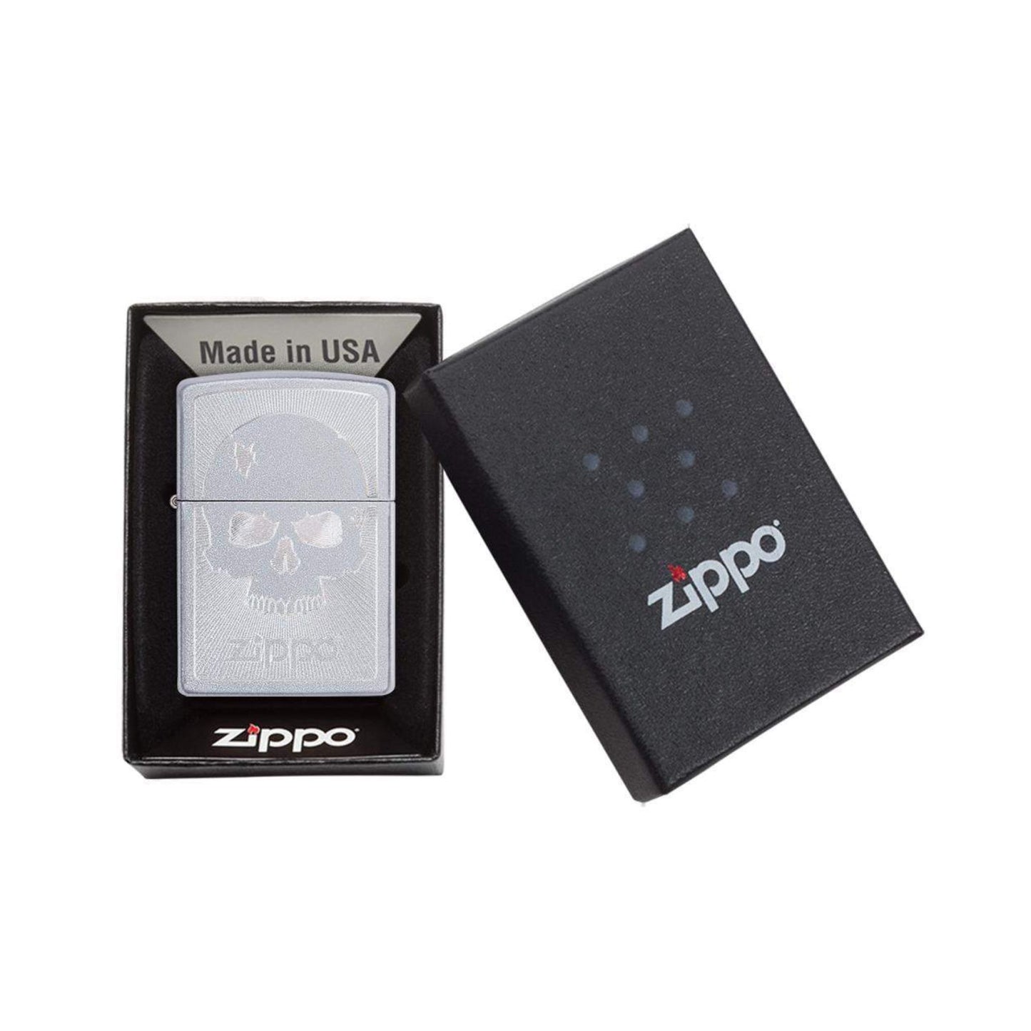 ZIPPO Skull With Lines Windproof Lighter