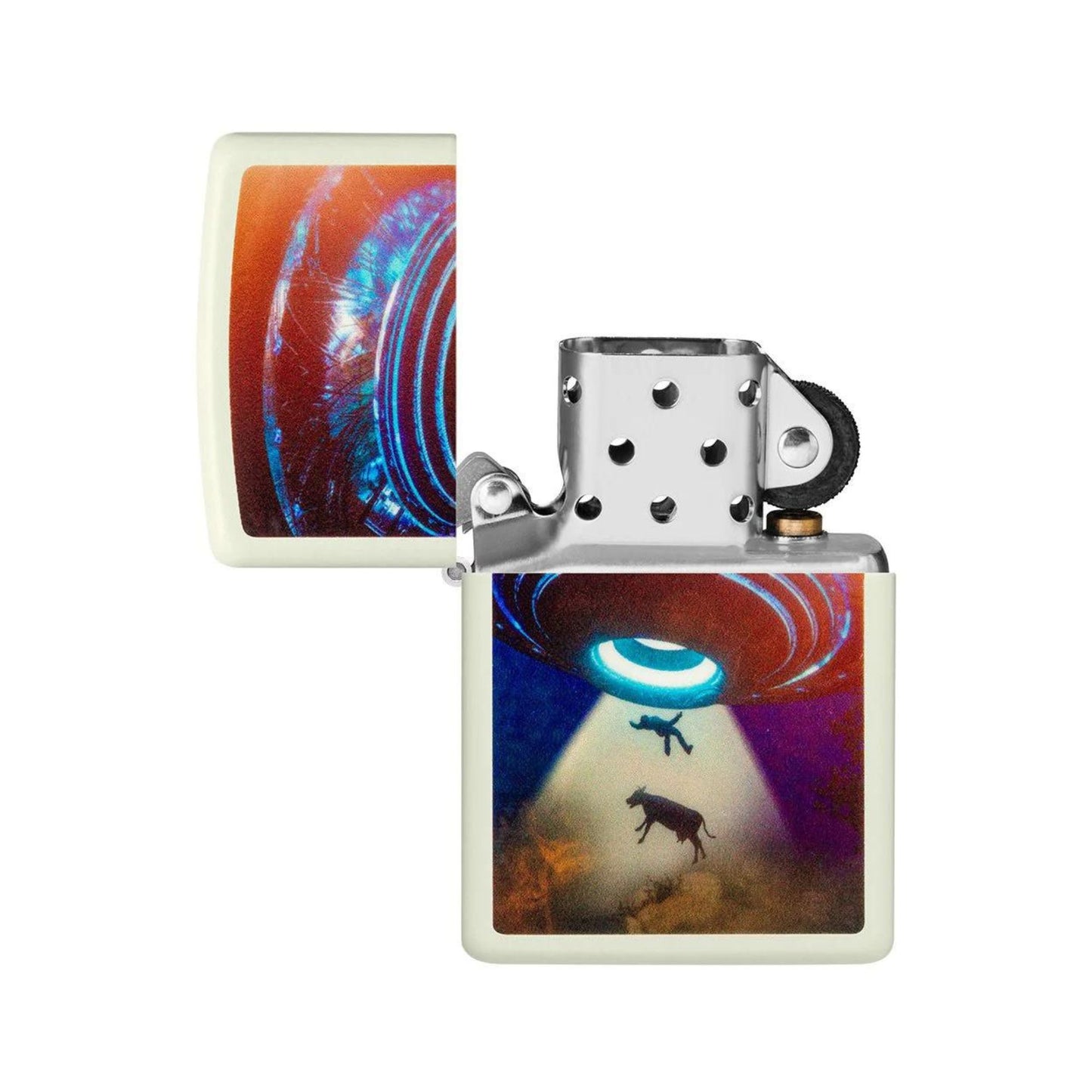 Original ZIPPO UFO Design Glow in the Dark Windproof Lighter