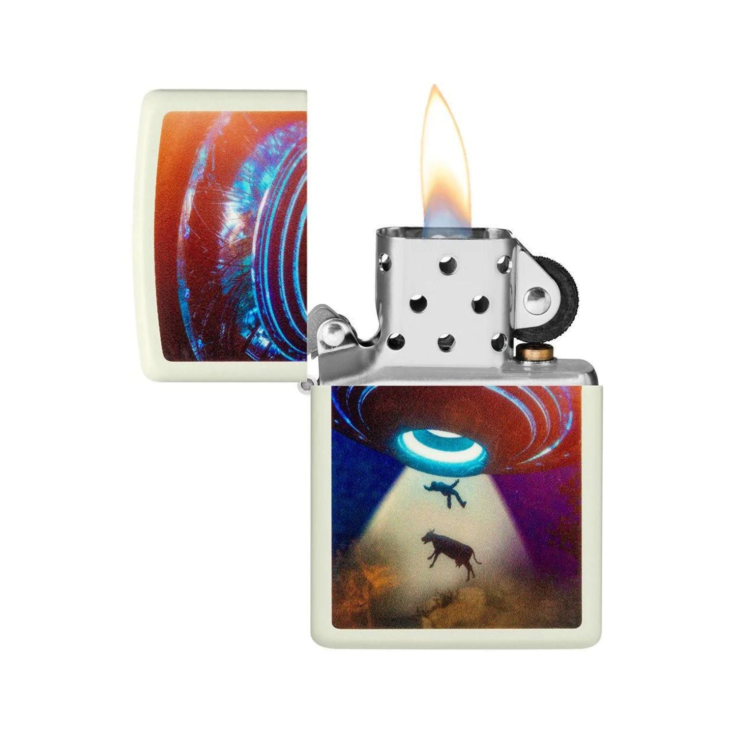 Original ZIPPO UFO Design Glow in the Dark Windproof Lighter
