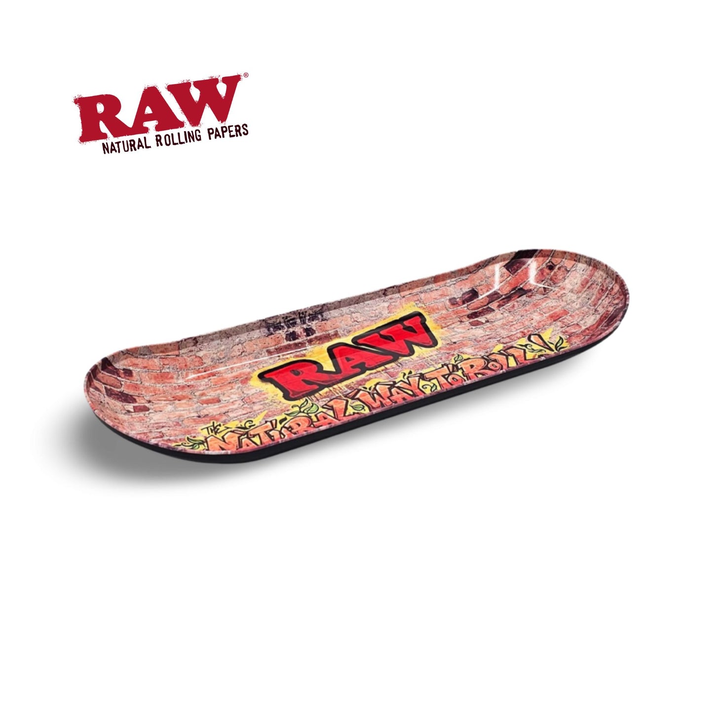 RAW Metal Skate Deck Rolling Tray - Graffiti 3
