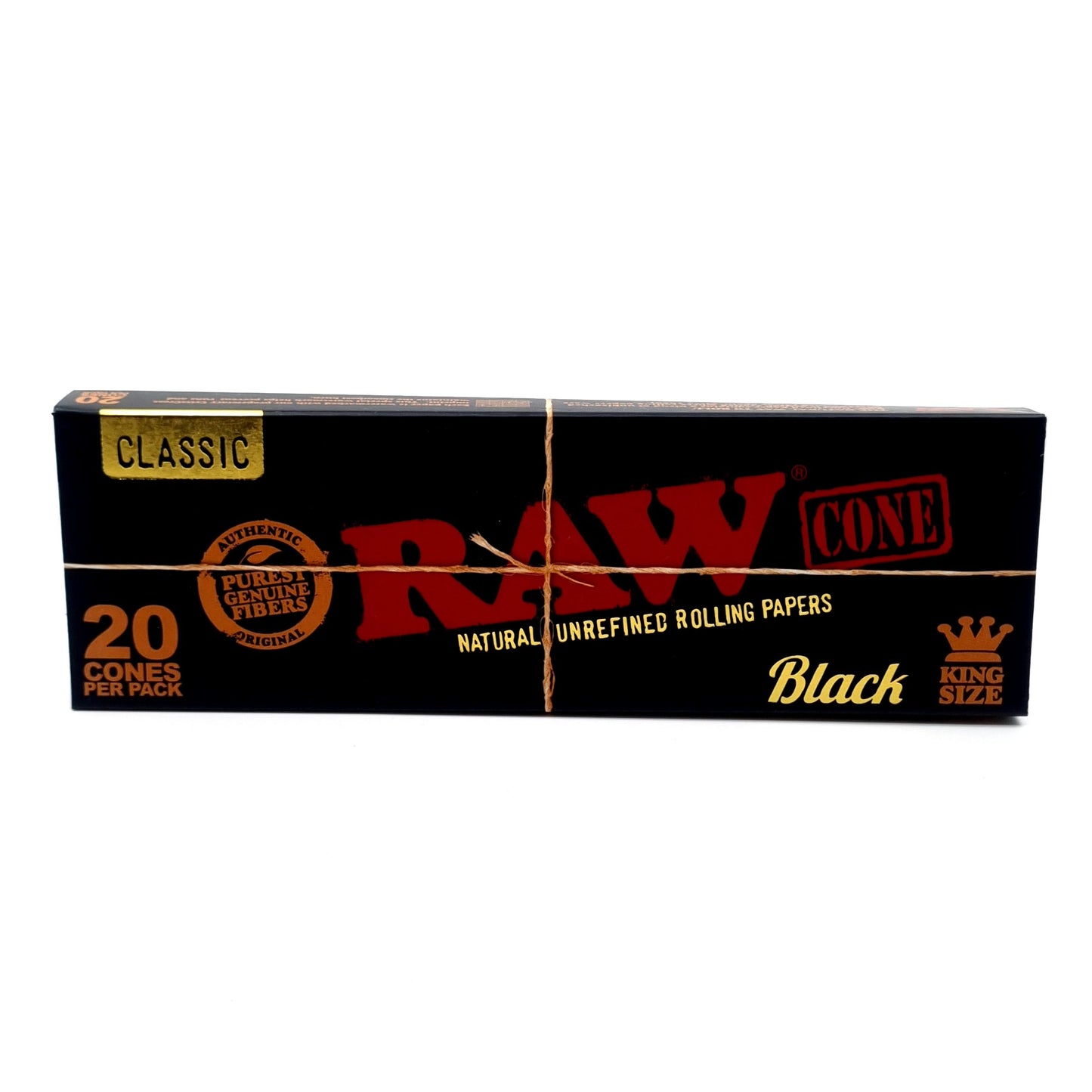 RAW Black King Size Pre-Rolled Cones