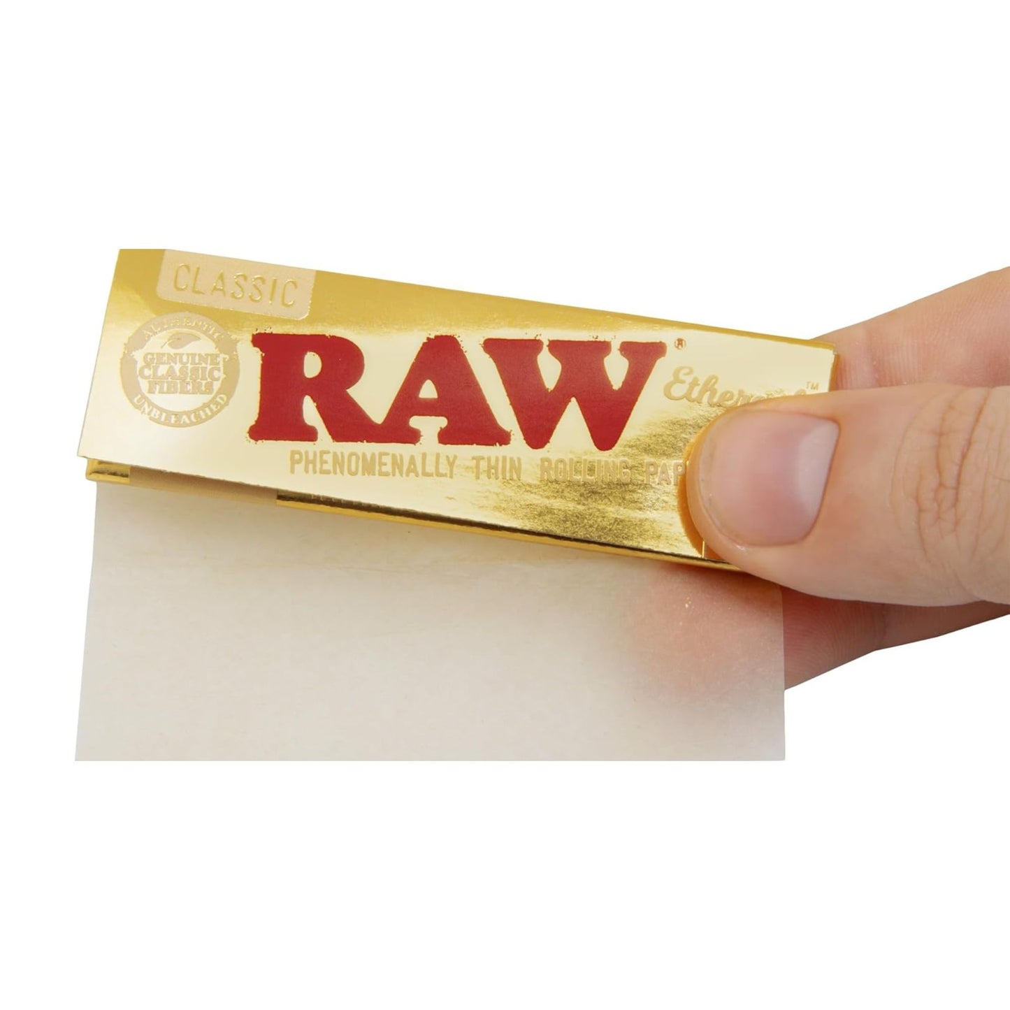 RAW Ethereal Rolling Papers 1 1/4th Size Hand