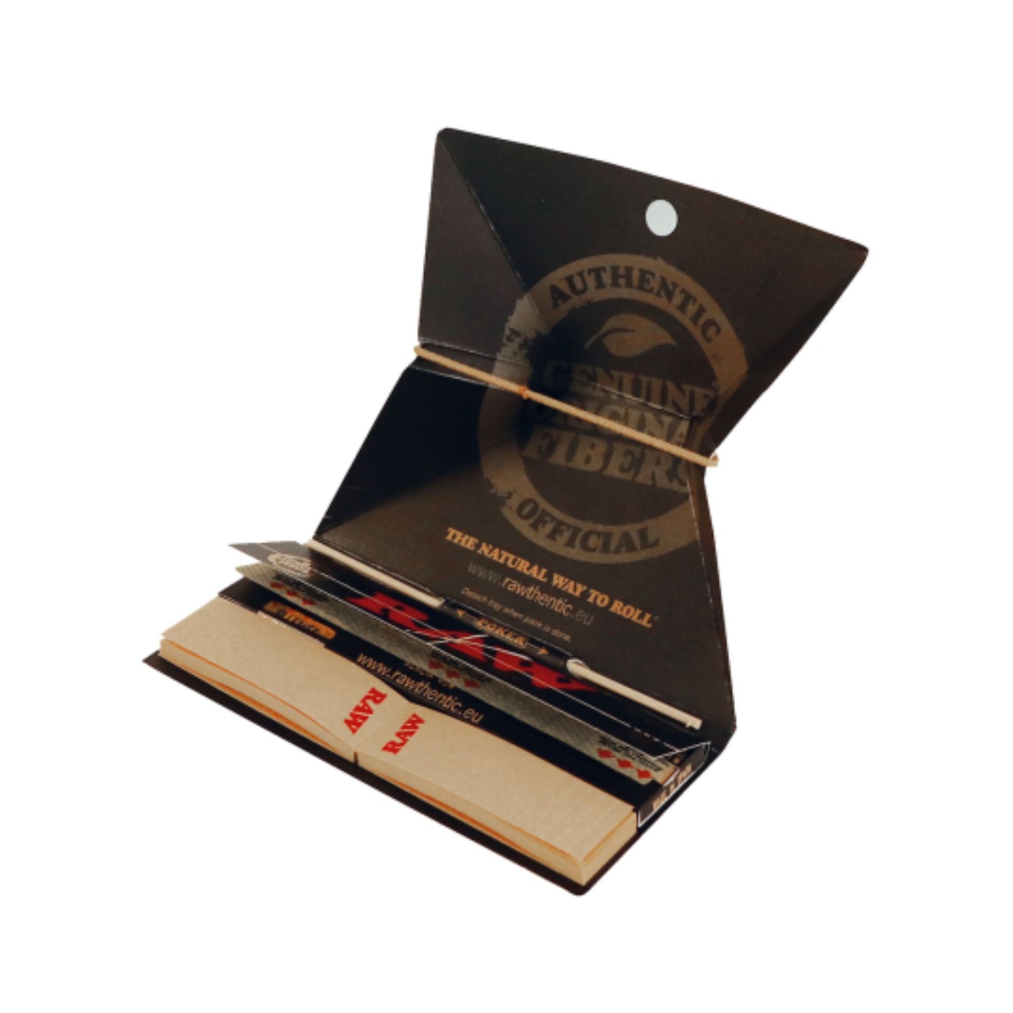 RAW BLACK ARTESANO Paper with Tips King Size Slim Open