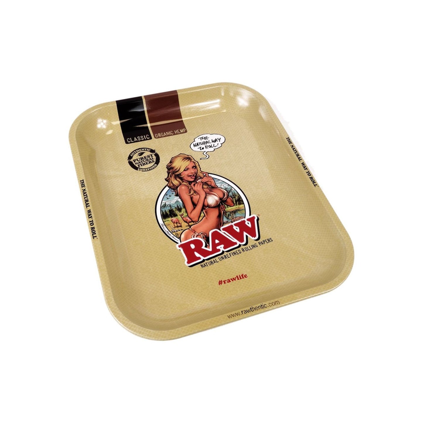 RAW GIRL Rolling Tray Small Side