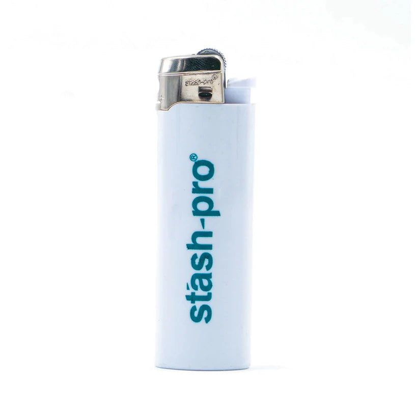 Stash-Pro Glossy Flint Lighter - White