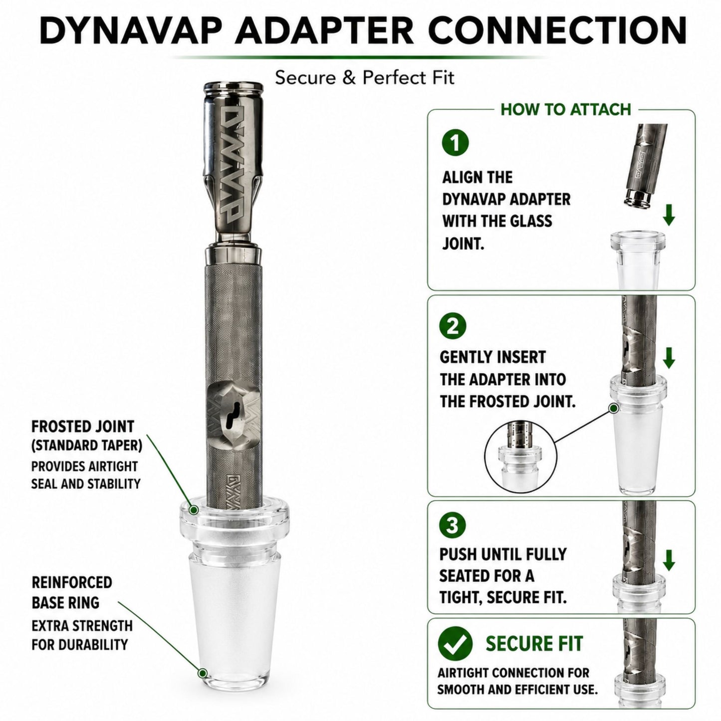 Dynavap Glass Adaptor Connection