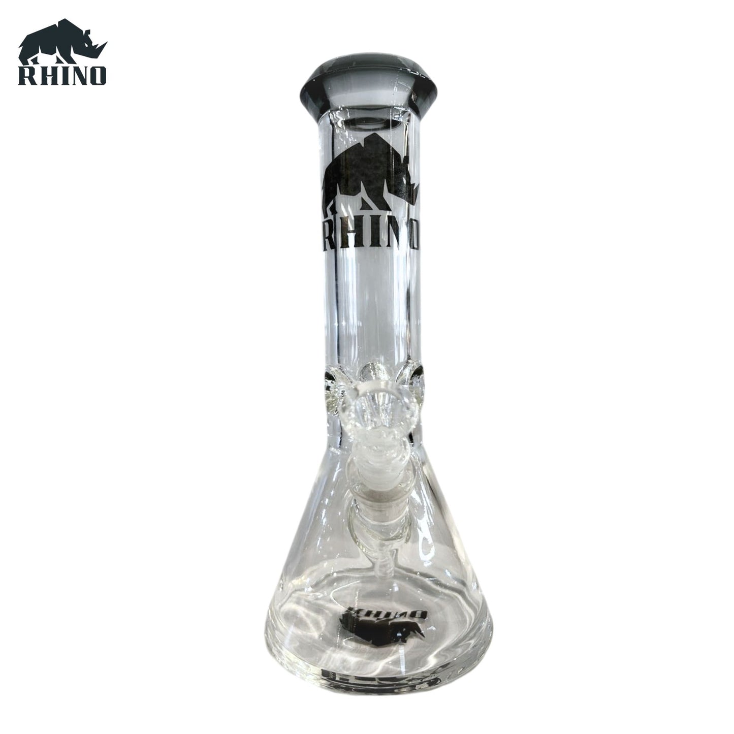 12-Inch Glass Beaker Bong | Transparent Round Base Smoking Bong For Smooth Hits