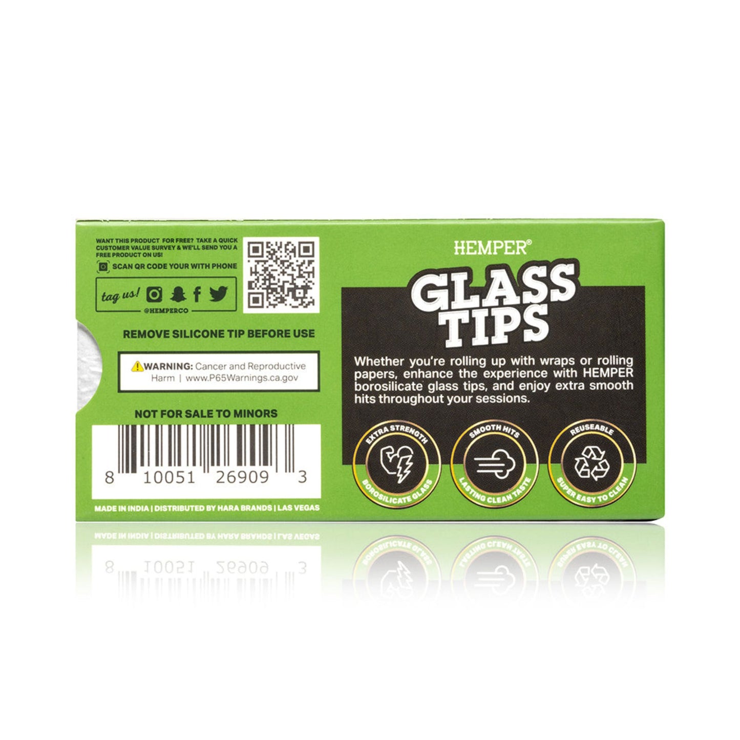 Hemper Glass Filter Tips For Smoking