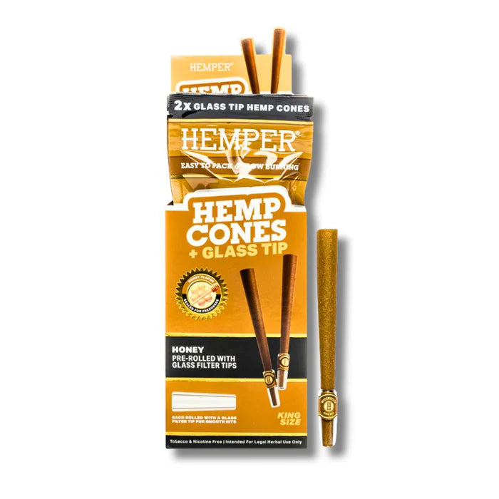 hemper-cones-honey-with-glass-tips
