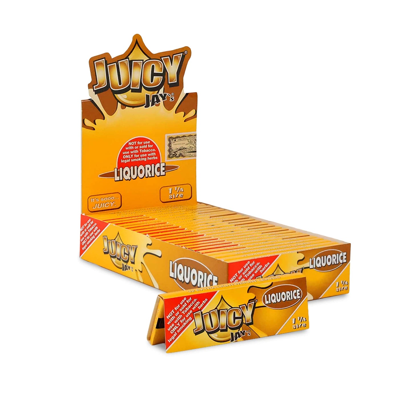 JUICY JAY'S Liquorice Flavoured Rolling Paper 1 1/4 Size