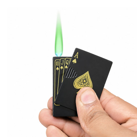 Card Lighter -Jet Green Flame