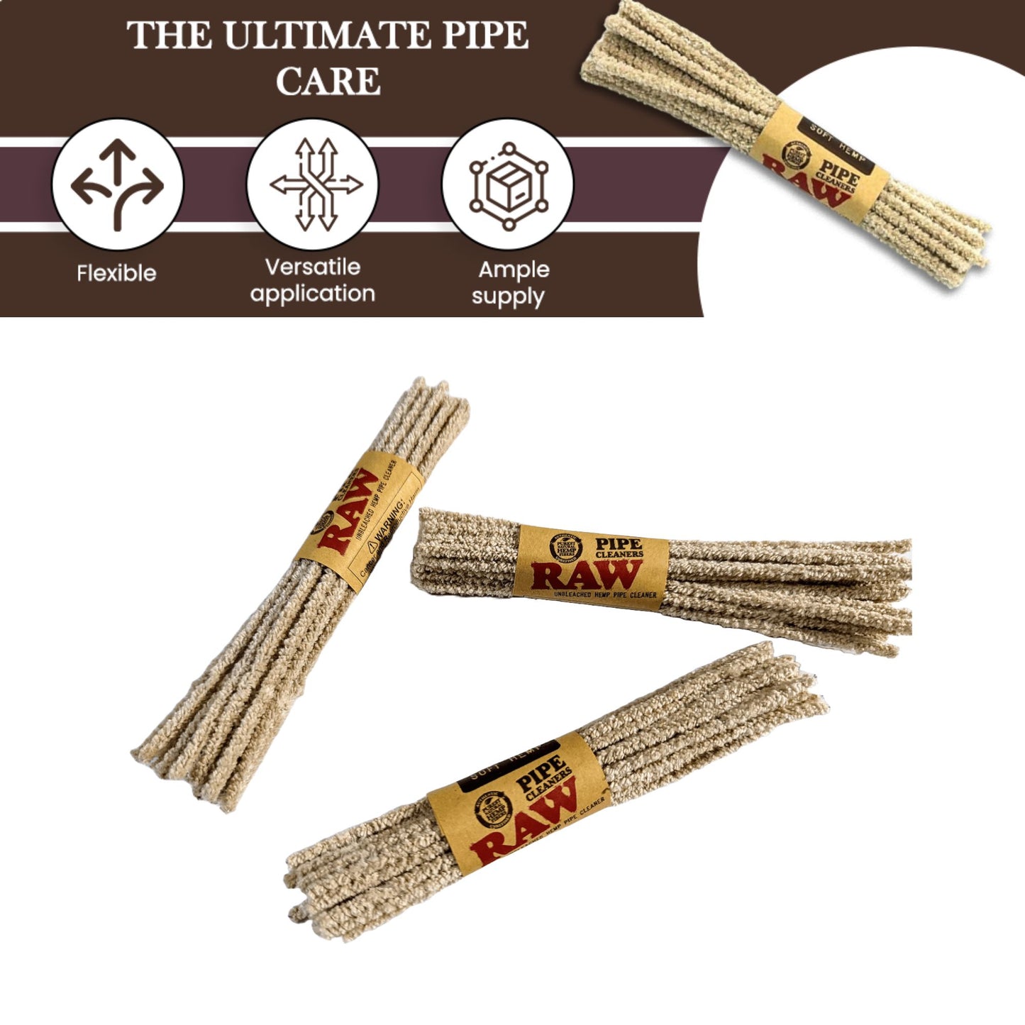 Raw Pipe Cleaners - 24 Bundle