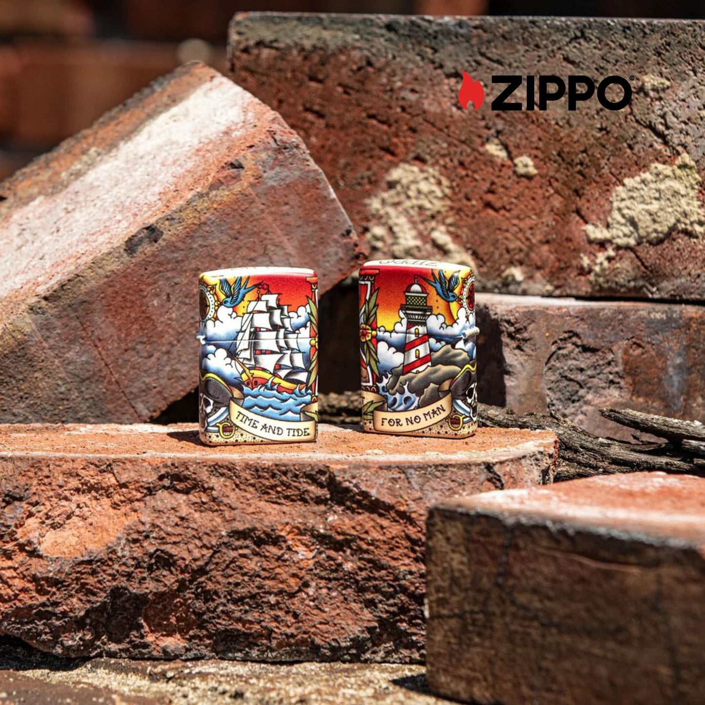 ZIPPO Nautical Tattoo Design Windproof Lighter