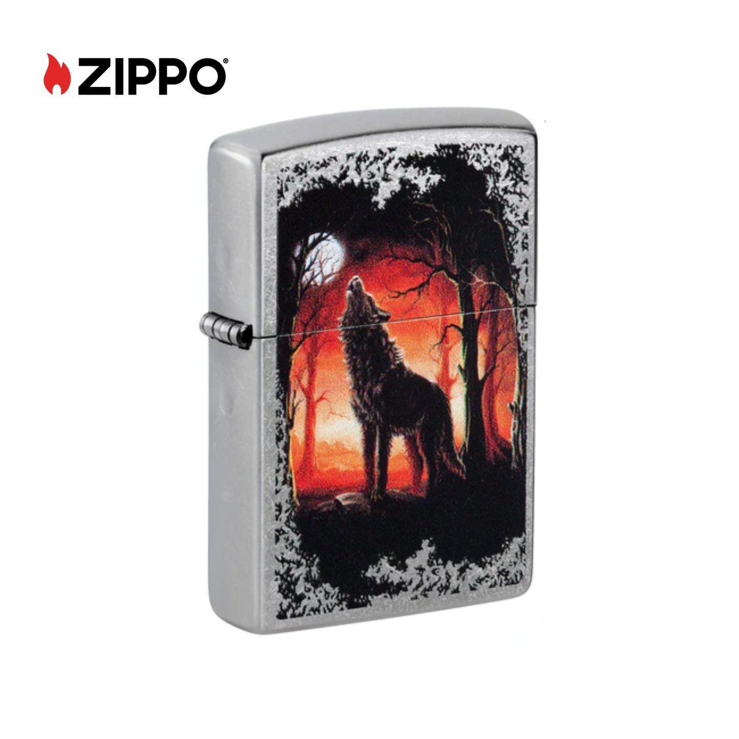 ZIPPO Wolf Moon Trees Windproof Lighter