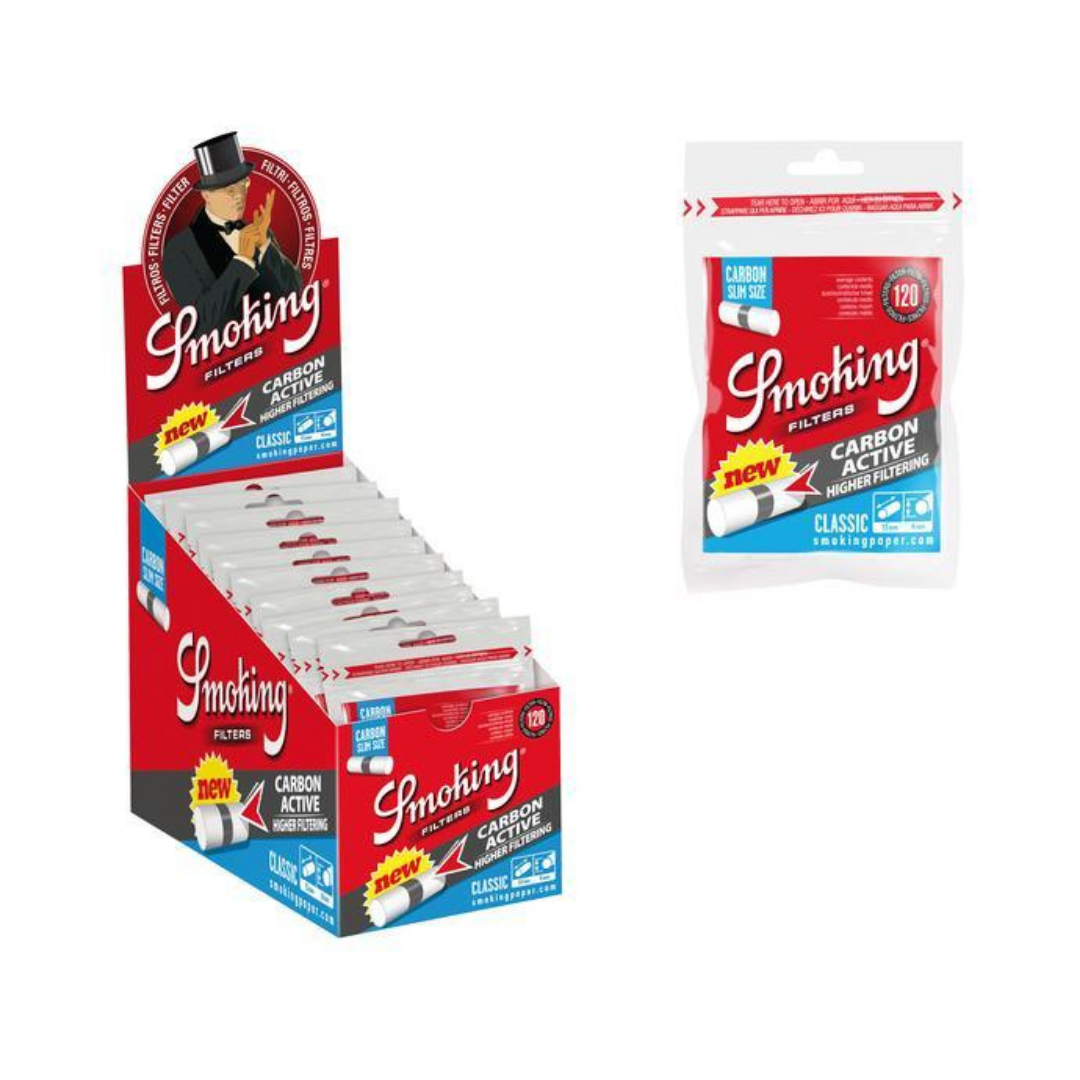 SMOKING Carbon Active Filters 6mm x 15mm-Full Box | HighJack