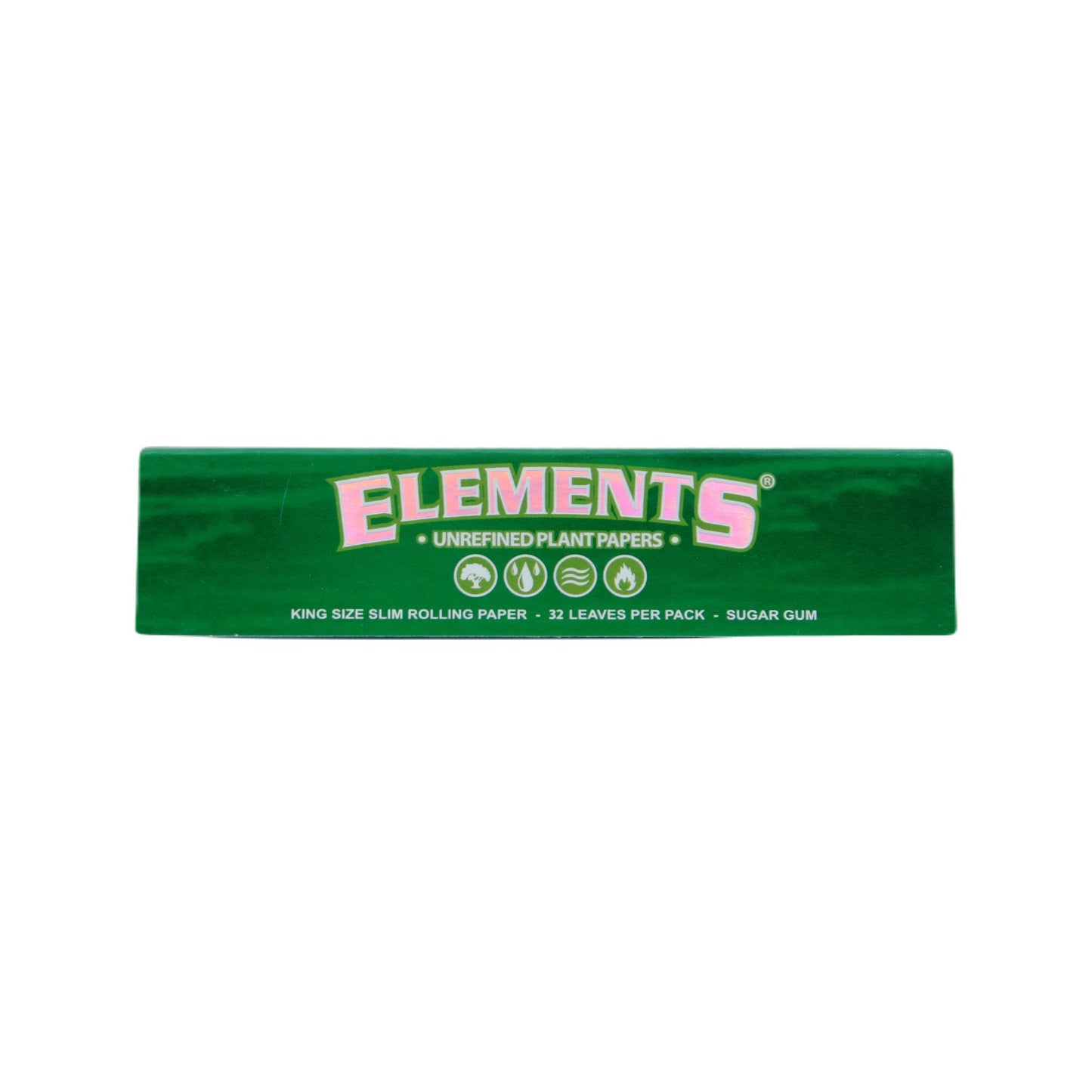 ELEMENTS Green King Size Slim Rolling Papers
