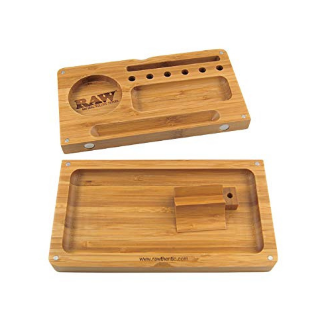 RAW Bamboo Backflip Rolling Tray - HighJack