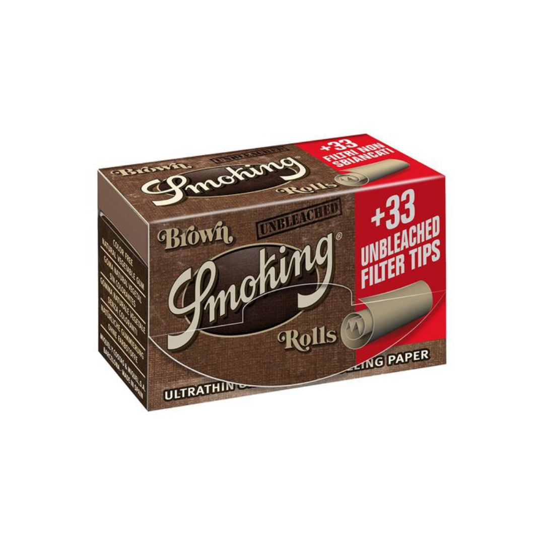SMOKING Brown 4 meter Roll with Tips-King Size - HighJack
