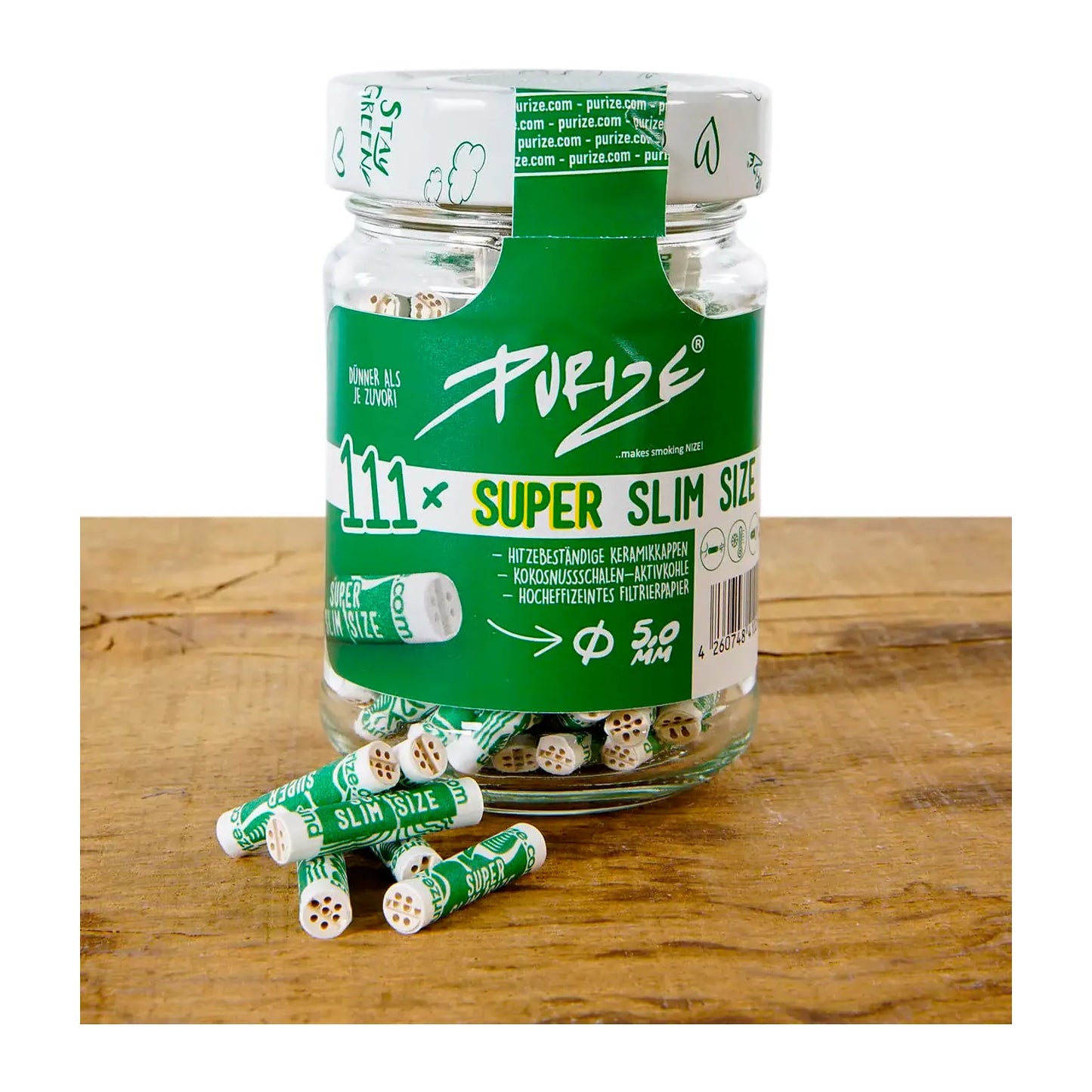 PURIZE Super Slim Filters 5mm - Pack of 111