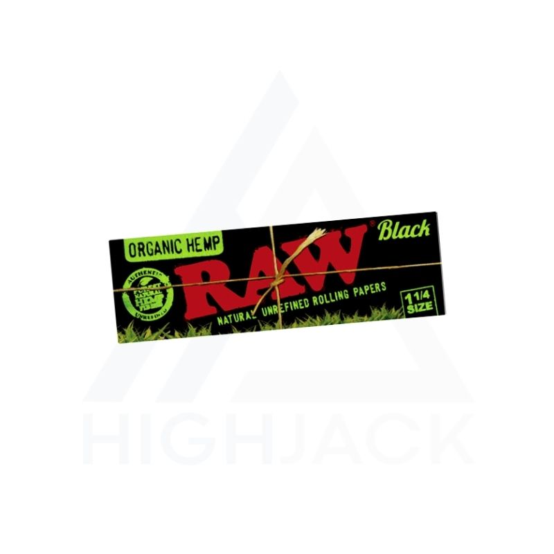 RAW Black Organic Hemp 1¼ Size