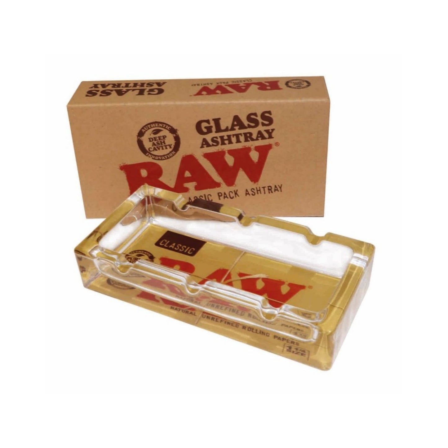 RAW Classic Pack Glass Ashtray