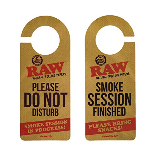 RAW Do Not Disturb Sign Front and Back