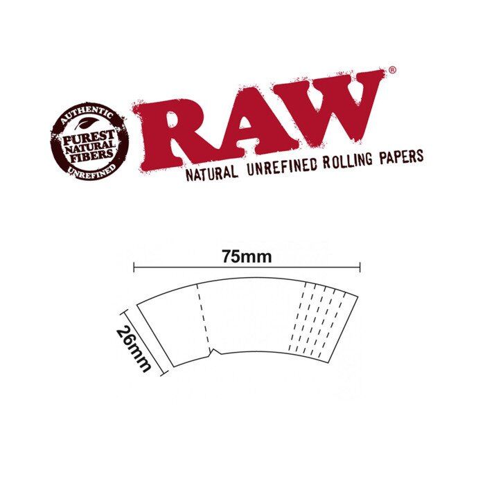 Raw Perfecto Cone Tips Roach Pad Book Size
