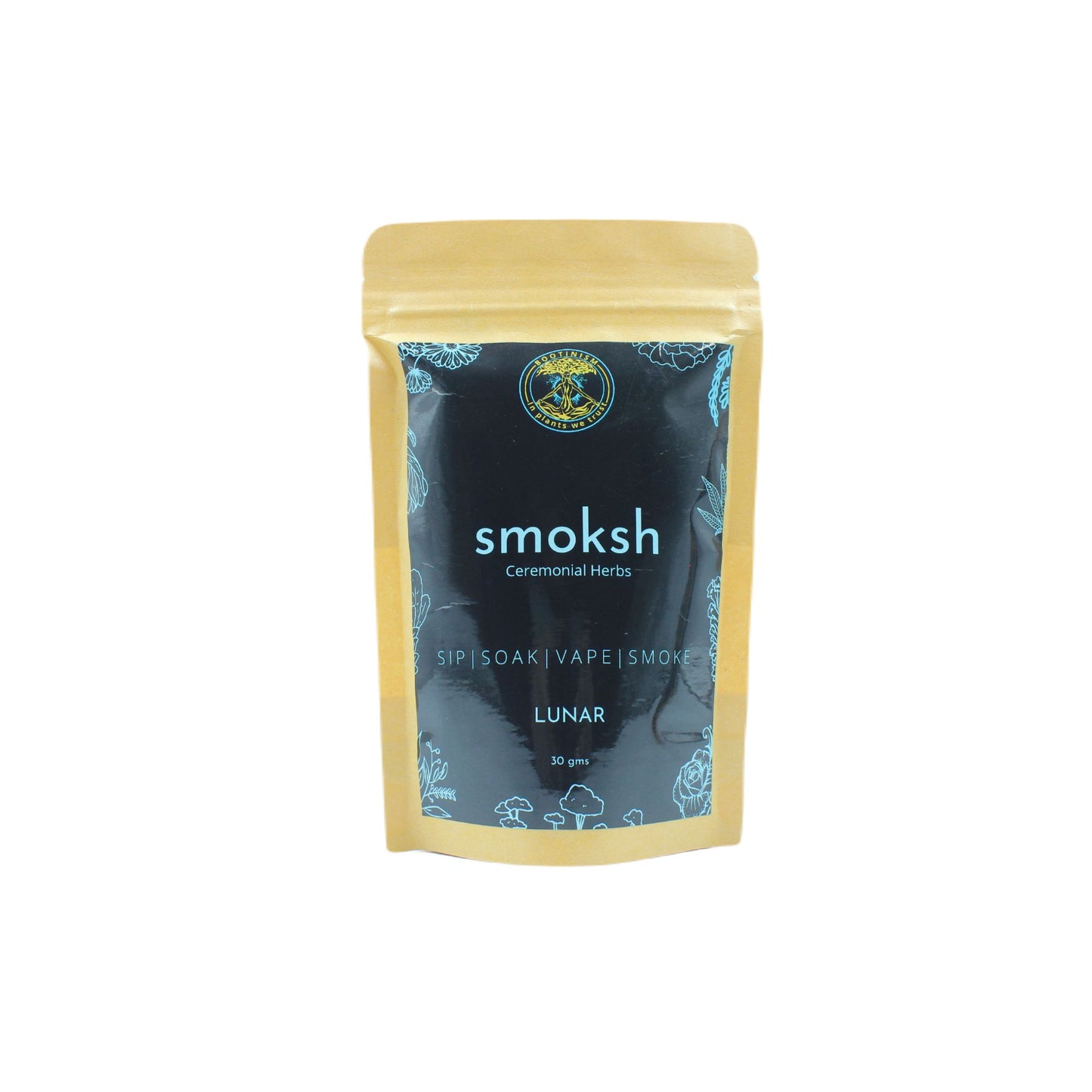 SMOKSH LUNAR Herbal Smoking Blend 30g HighJack India