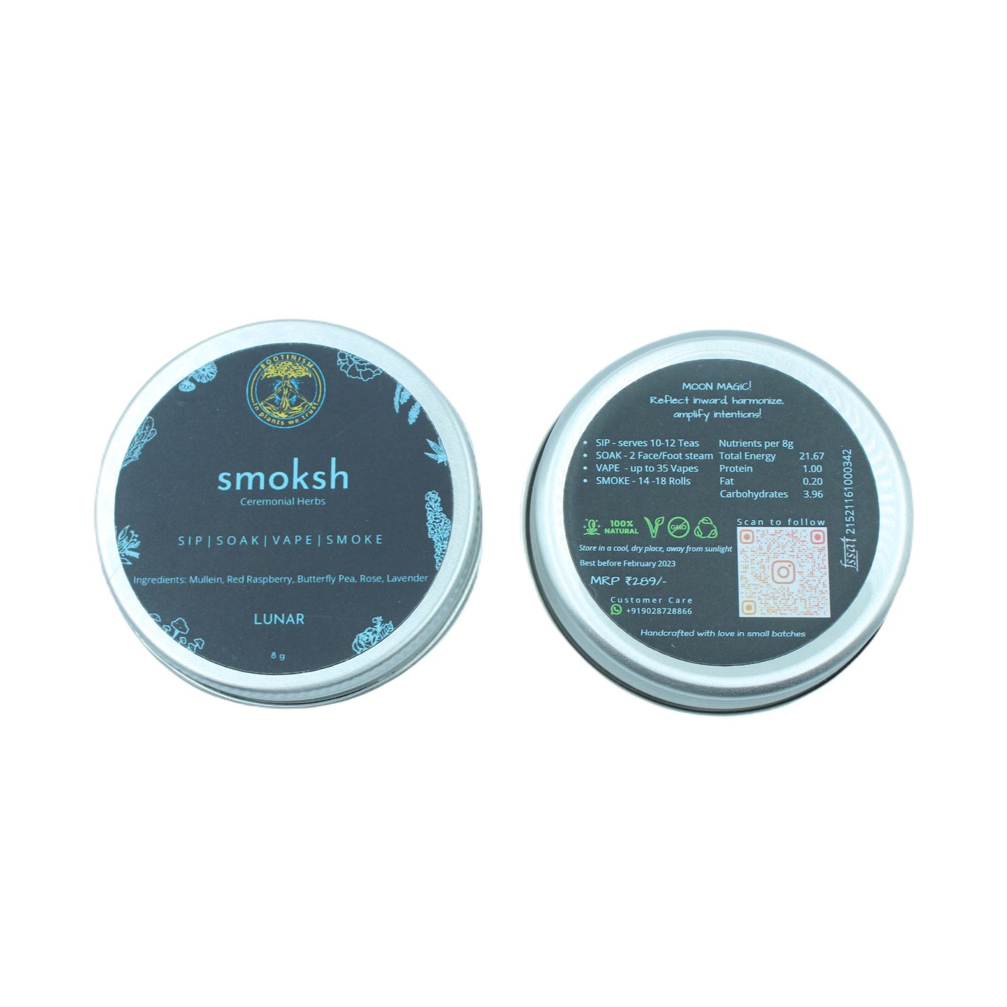 SMOKSH LUNAR Herbal Smoking Blend 8g HighJack India