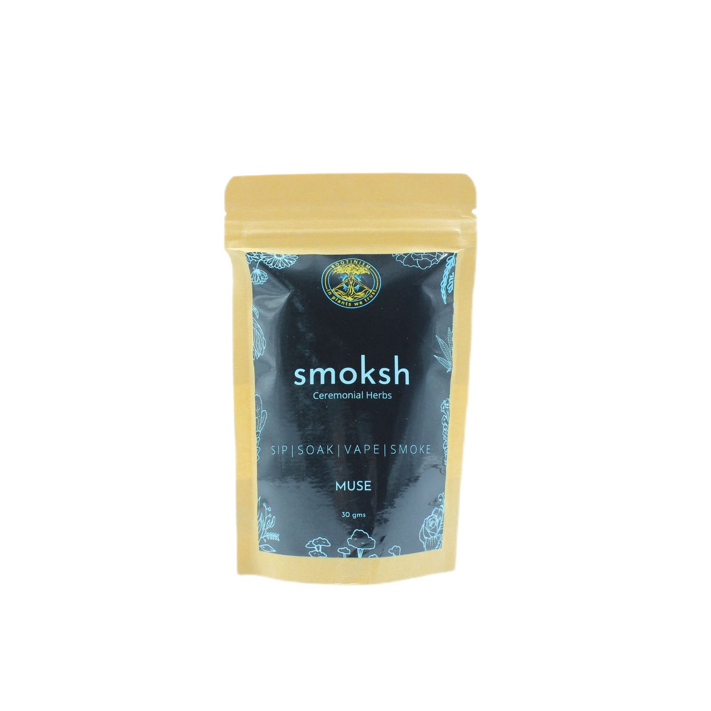 SMOKSH MUSE Herbal Smoking Blend 30g HighJack India