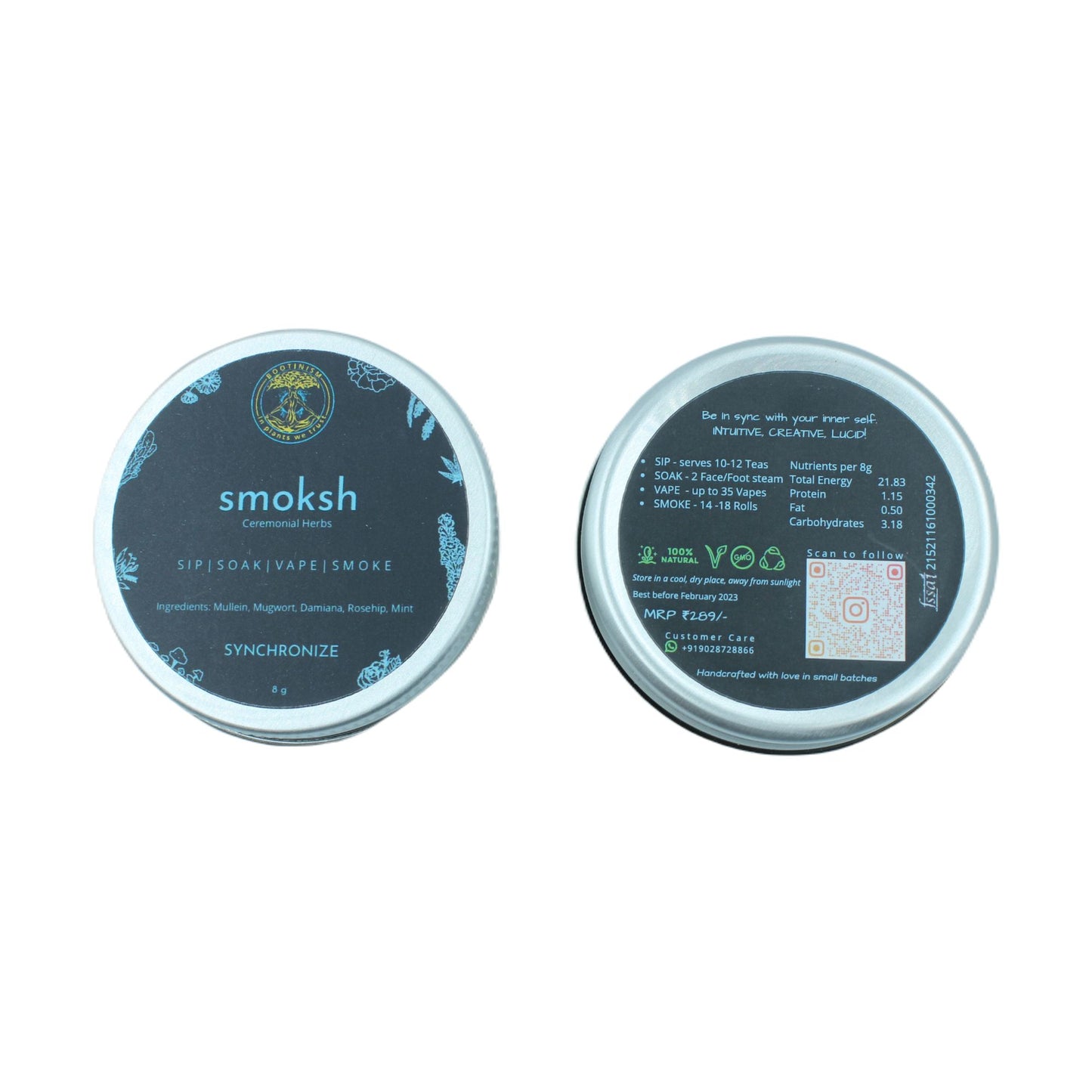 SMOKSH SYNCHRONIZE Herbal Smoking Blend 8g HighJack India