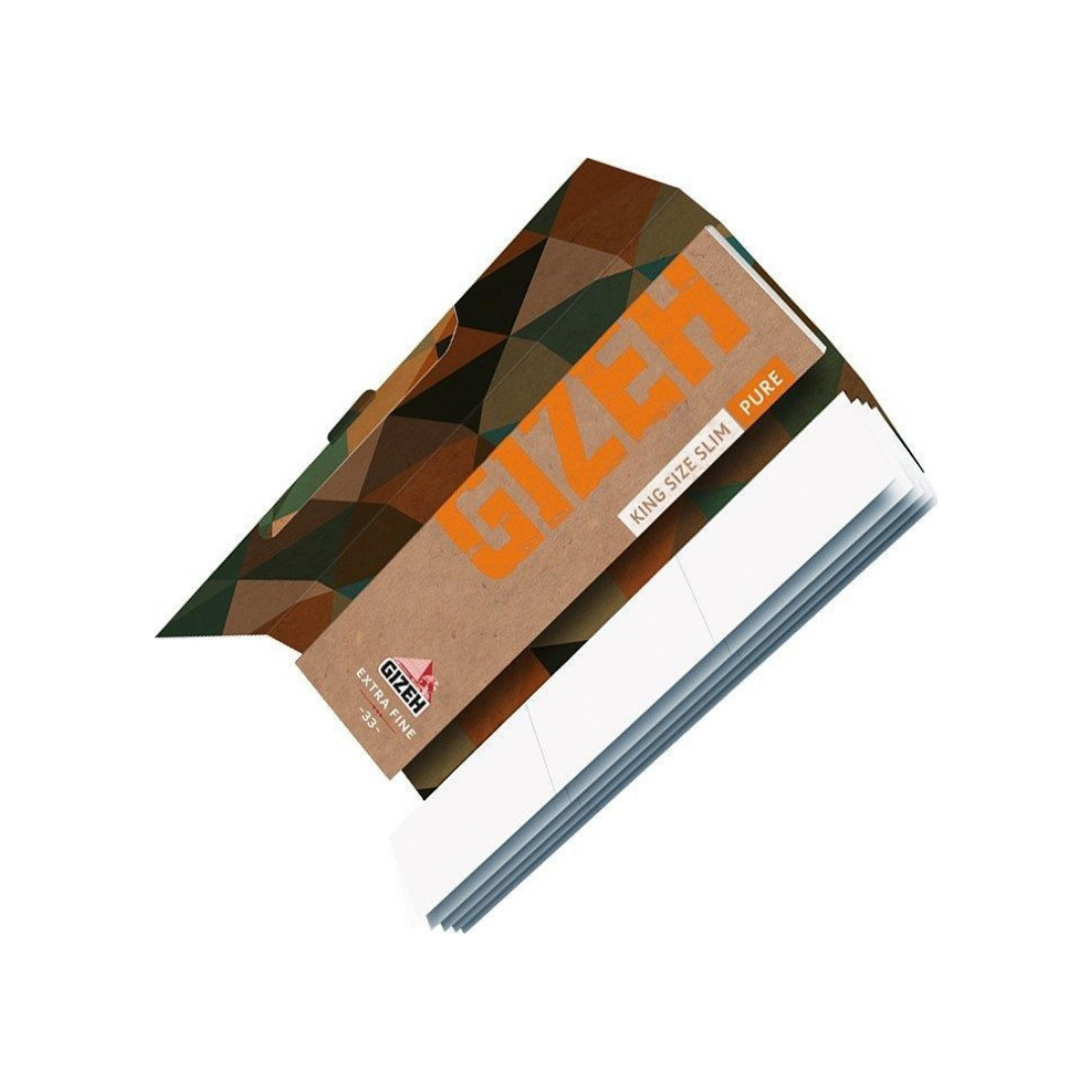 Gizeh Pure Rolling Papers with Tips-King Size Duo - HighJack