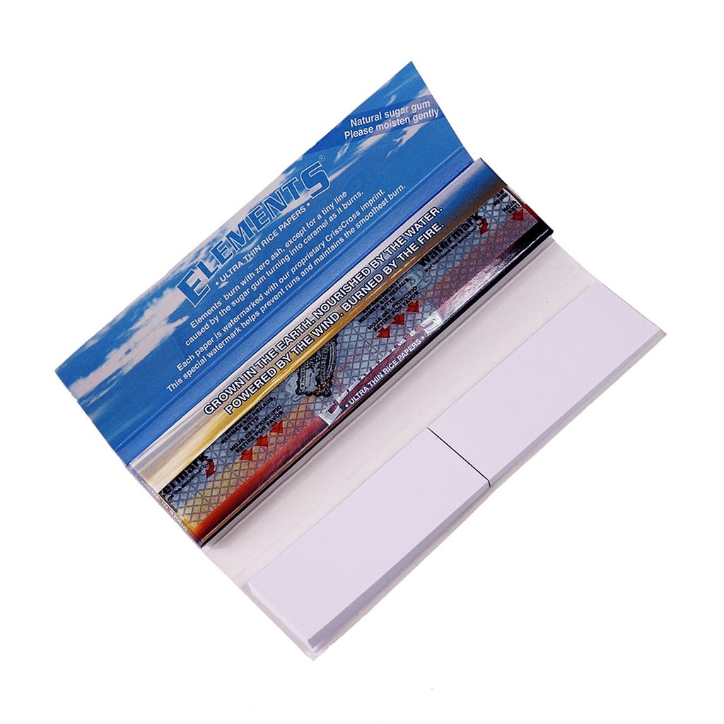 ELEMENTS CONNOISSEUR King Size Slim Rolling Papers with Tips