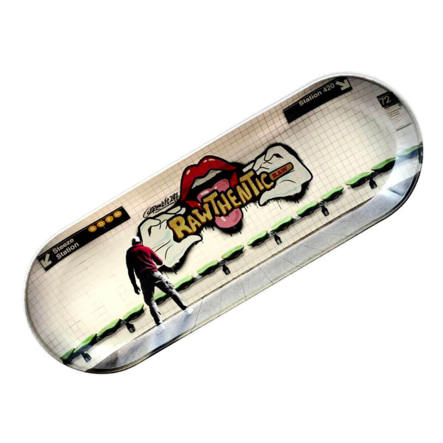 RAW SKATE DECK ROLLING TRAY GRAFFITI 2