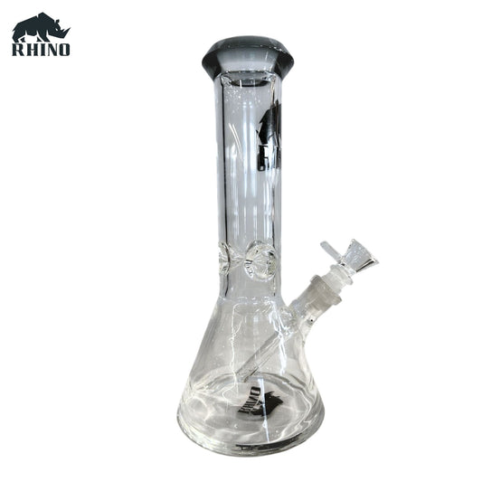 12-Inch Glass Beaker Bong  | Transparent Round Base Smoking Bong For Smooth Hits