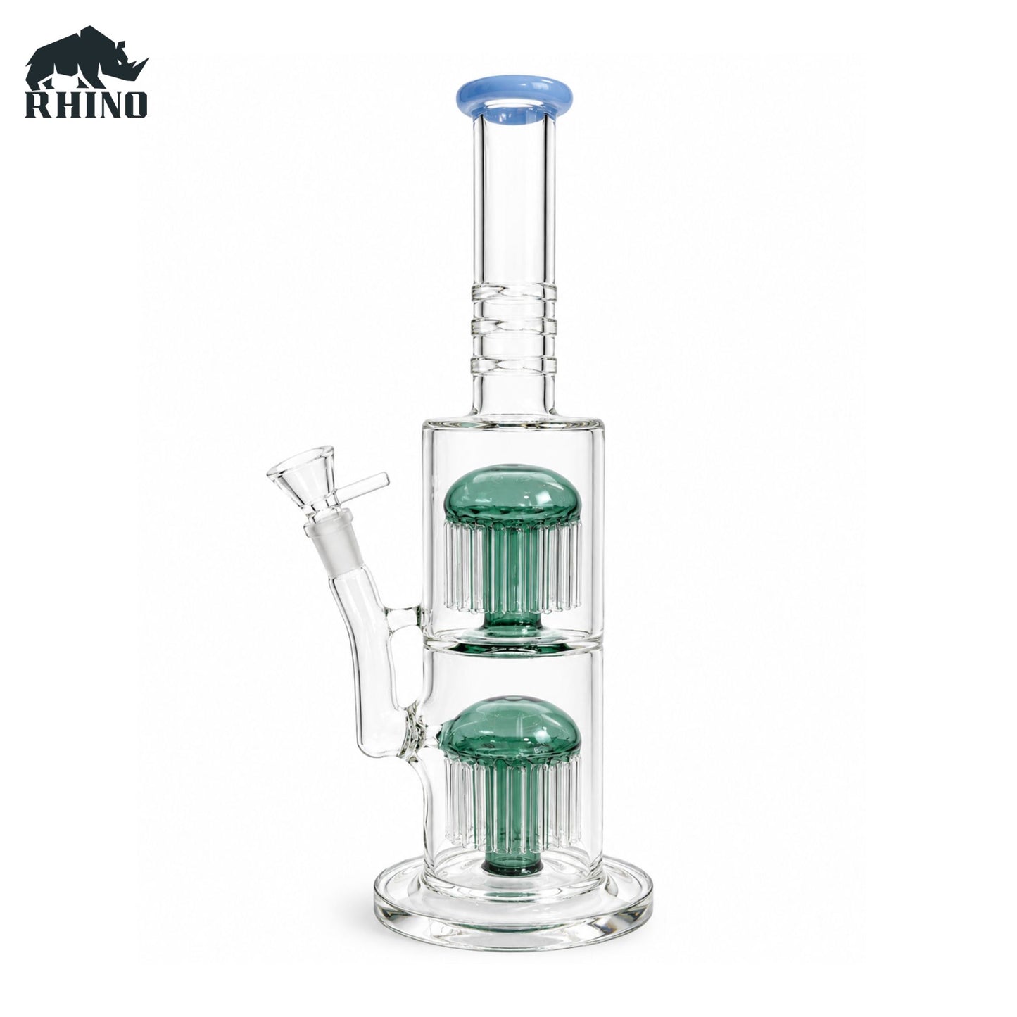 dual Tree Percolator Glass Bong