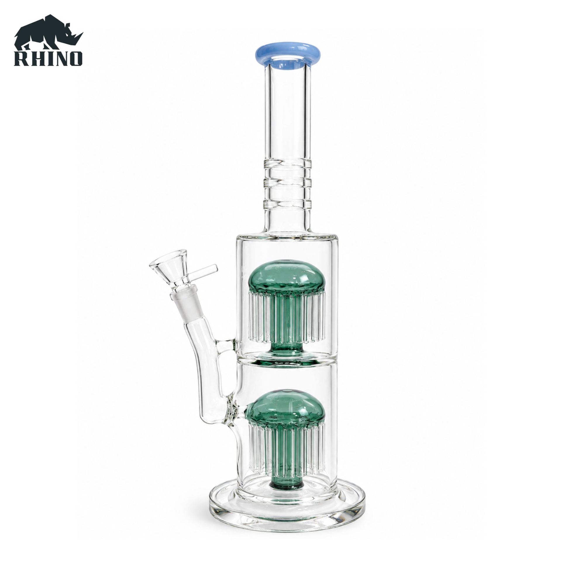 dual Tree Percolator Glass Bong