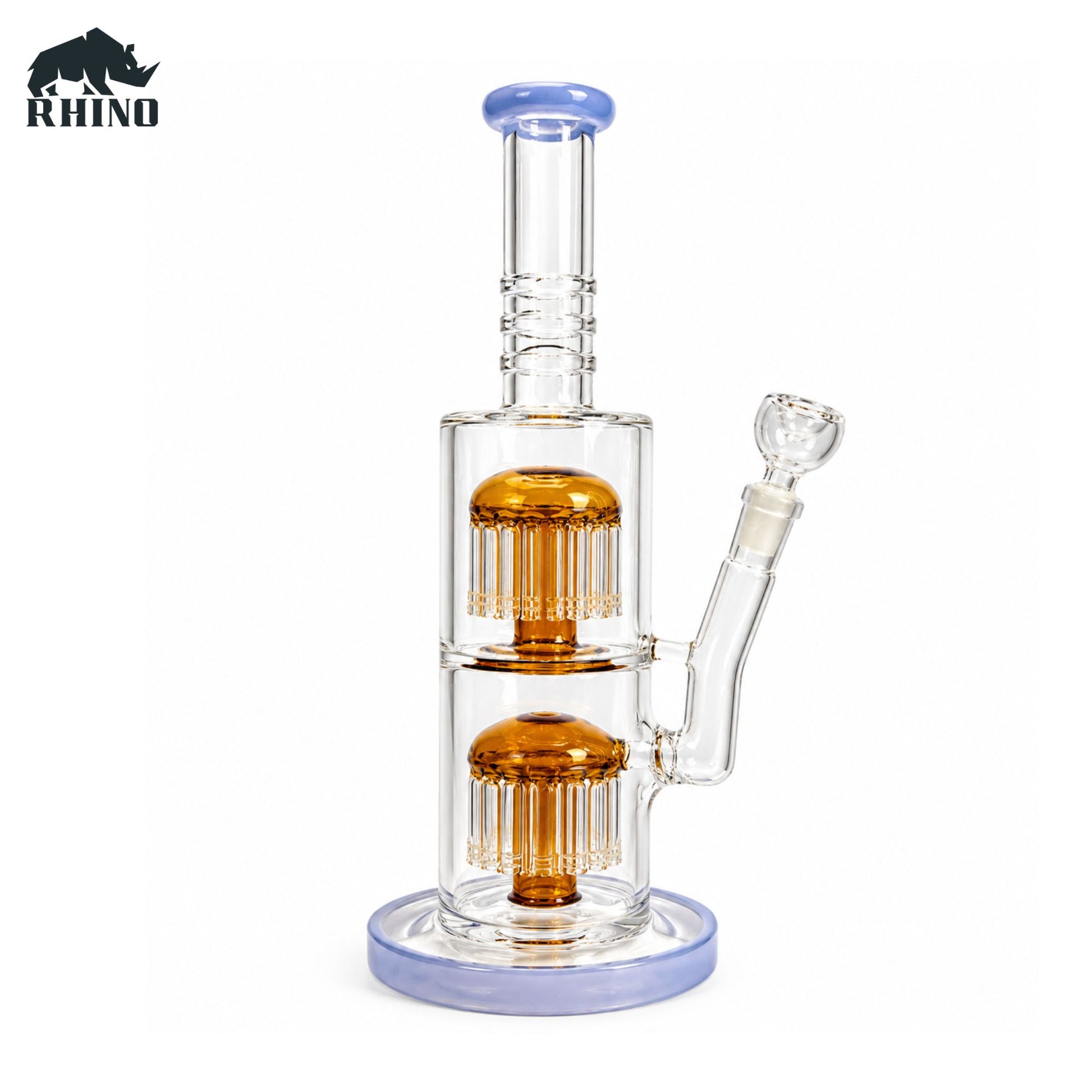 Double Percolator Glass Bong