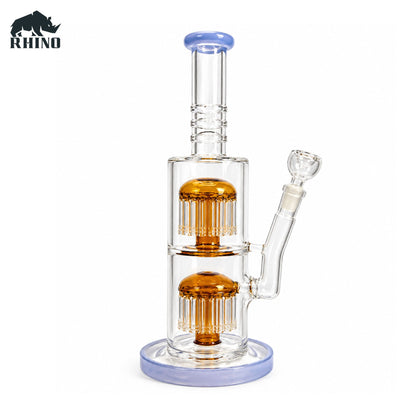 Double Percolator Glass Bong