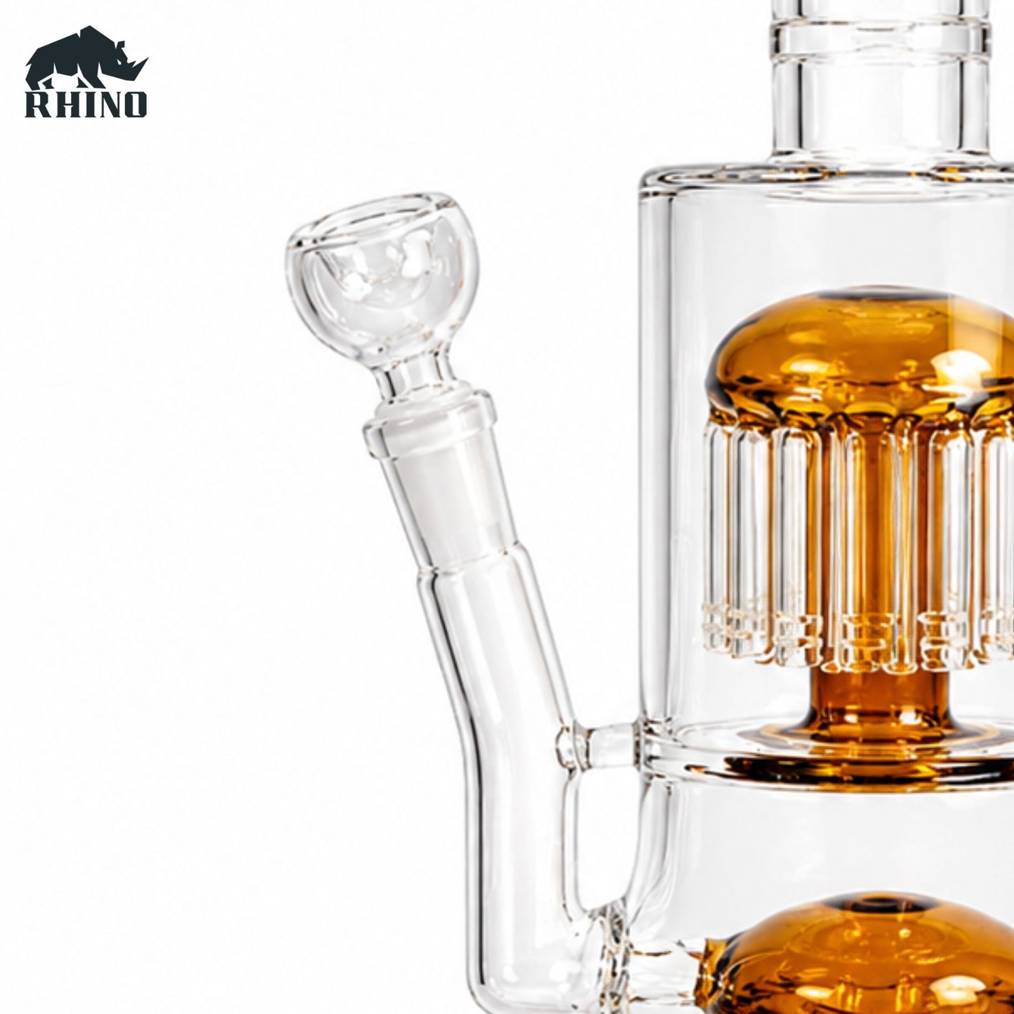 Dual Tree Percolator Glass Bong
