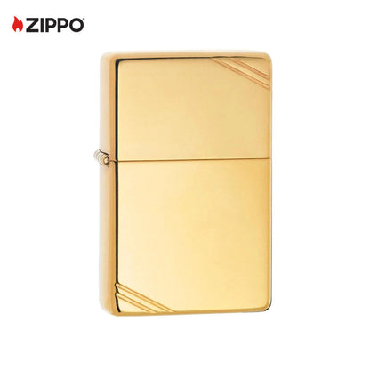 Zippo Gold Lighter | High Polish Brass Vintage Windproof Lighter | Premium Metal Body