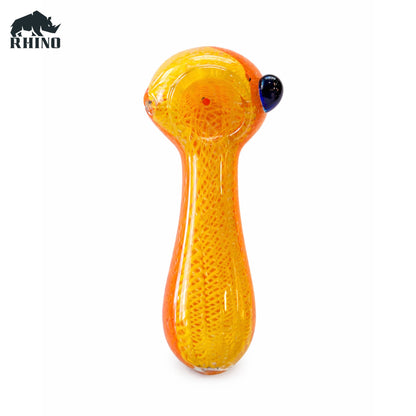 4 Inch Glass Herb Smoking- Orange