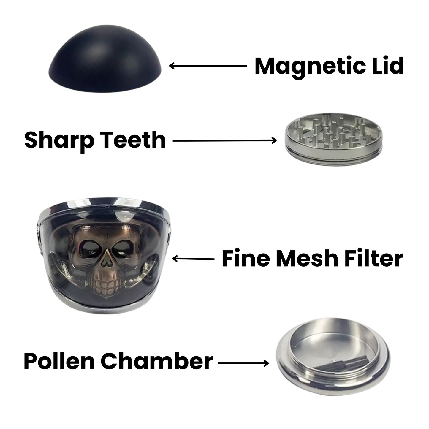 Features Of Skull Metal Grinder