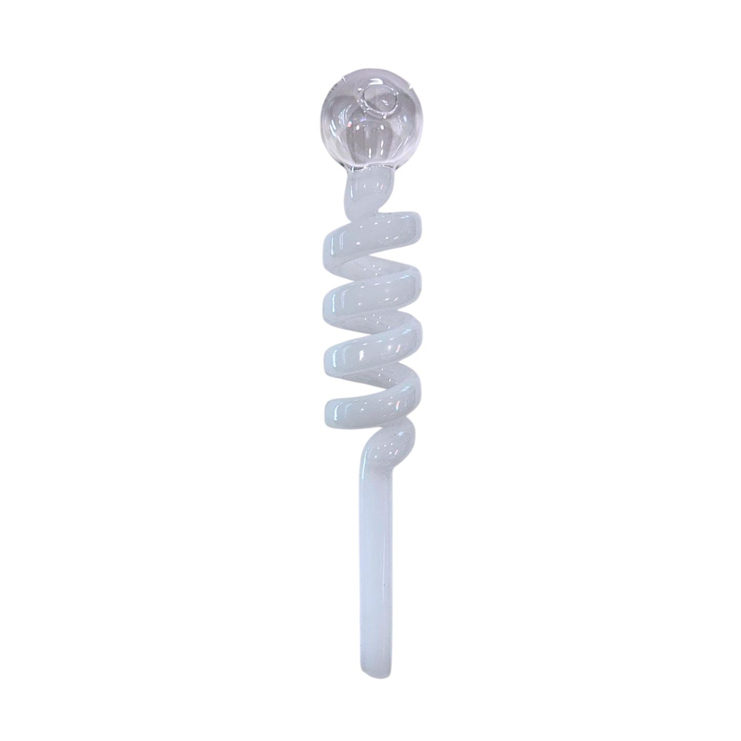 Glass Oil Burner Pipe—White 