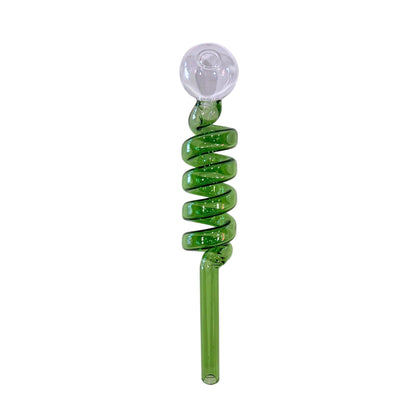 Glass Oil Burner Pipe- Green 