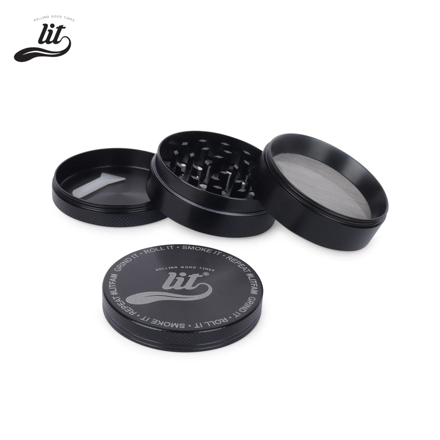 63 mm Herb Crusher- Black 